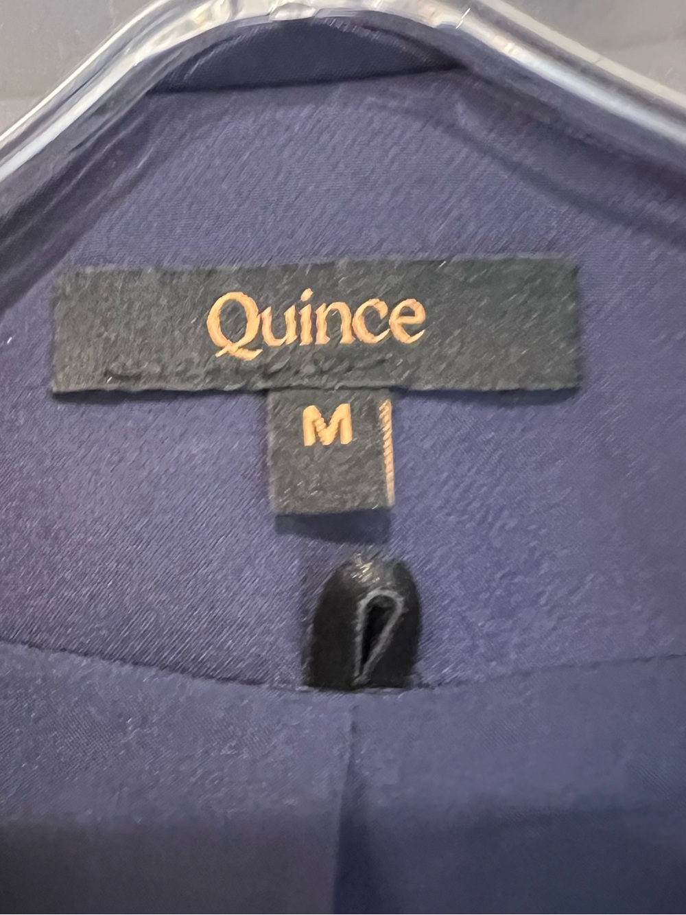Quince Navy Double-Breasted Blazer with Gold Buttons - Picture 3 of 10